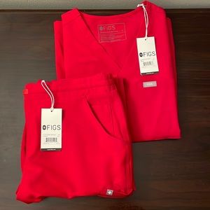 Figs Scrubs Top & Bottom Set **Limited Edition Color